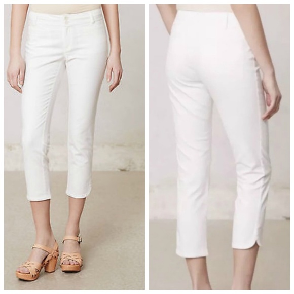 Anthropologie Pants - ANTHRO CARTONNIER Charlie White Trousers Ankle 4
